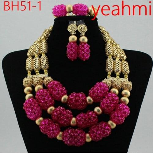 Fine African Beads Jewelry Set For Women Party Accessories Huge Vintage Jewely Fashion Indian Nigerian Wedding