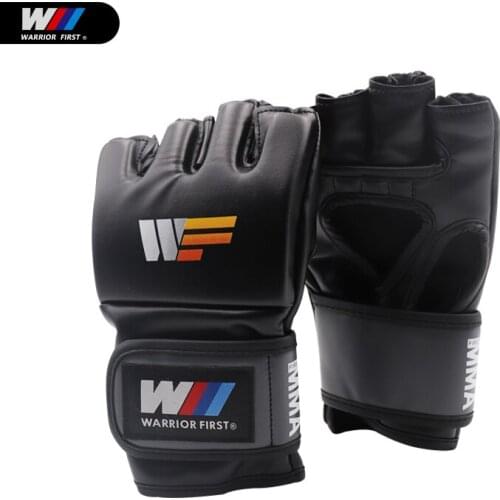Pro Style MMA Muay Thai Grappling Training Sparring Half Mitts Gloves Sanda Karate Sandbag Protector