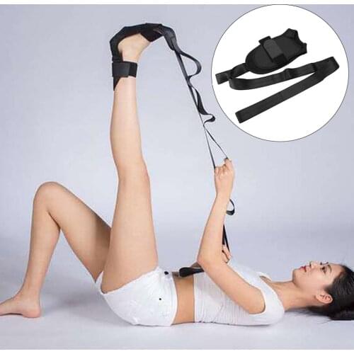Milti-purpose Leg Calf Stretcher, Yoga Stretch Bands, Stretching Strap Hamstring Foot Ankle Stretcher with Foot Grip for Dancer
