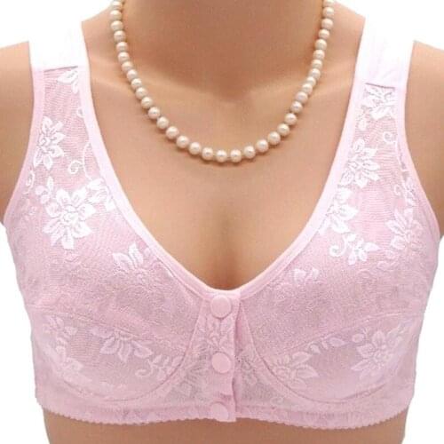 Sexy Wireless Cotton Bras For Women Lingerie Brassiere Front Close T-back Push Up Bra Leisure Comfortble Underwear