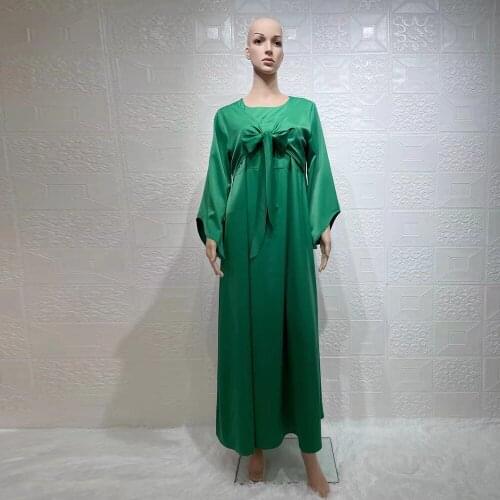 Musulmane Abaya Dubai Kaftan Robe Longue Satin Femme Turkey Islam Muslim Long Dress Plus Size Maxi Dresses For Women Vestidos