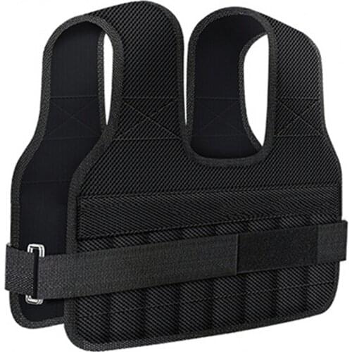 30KG Exercise Loading Weight Vest Boxing Running Sling Weight Training Workout Fitness Adjustable Waistcoat Jacket Sand Clothing