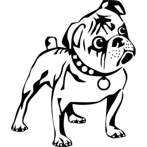 10.8CM*12.7CM Dog Puppy Animals Vinyl Car Stiker Decals C10-00372