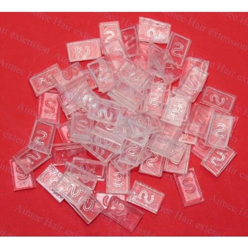 1000pcs Clear Color Flat tip keratin glue clear transparent color for Fusion Human Hair/keratin hair extension