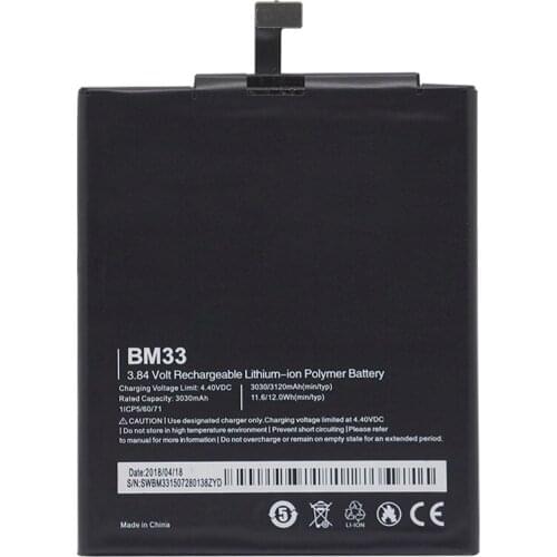 BM33 Battery For Xiaomi Mi4i Mi 4i Original Phone Battery 3030mAh Replacement Mobile Phone Li-ion Batteries Free Repair Tools
