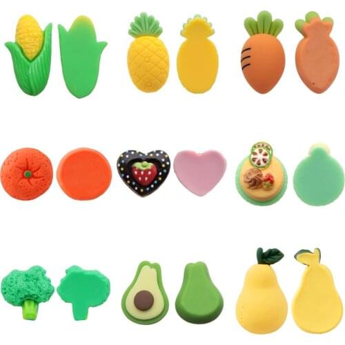 Furit Vegitables 3D Resin Flatback Cabochons DIY Hair Bow Centers Scrapbooking Decoration Embellishments Accessories,10Yc20189