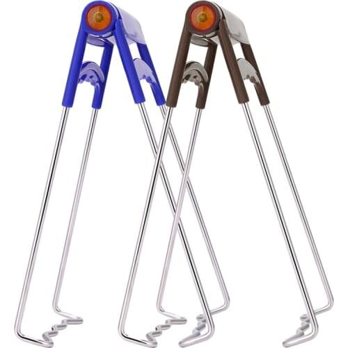 Stainless Steel Foldable Hot Bowl Clip Pot Dish Holder Steamer Plate Tong Anti-Hot Clamp Gripper Kitchen Tools Heat Insulation