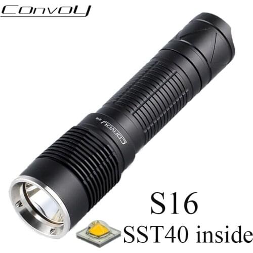 Convoy S16 Flashlight With Luminus SST40 Linterna Led 21700 Torch Latern High Powerful 2300lm Camping Lamp EDC Portable Lighting