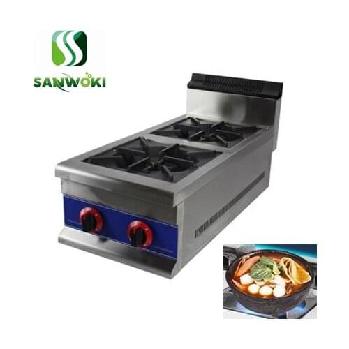 Commercial double head LPG gas/Natural gas heating stove gas type boiler gas heater machine cooking furnace gas hearth