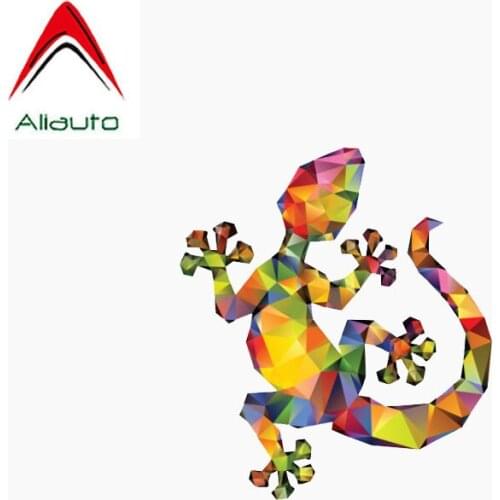 Aliauto Creative Cartoon Car Sticker Lovely House Lizard Reflective Sunscreen Waterproof Cover Scratches Decal ,11cm*9cm