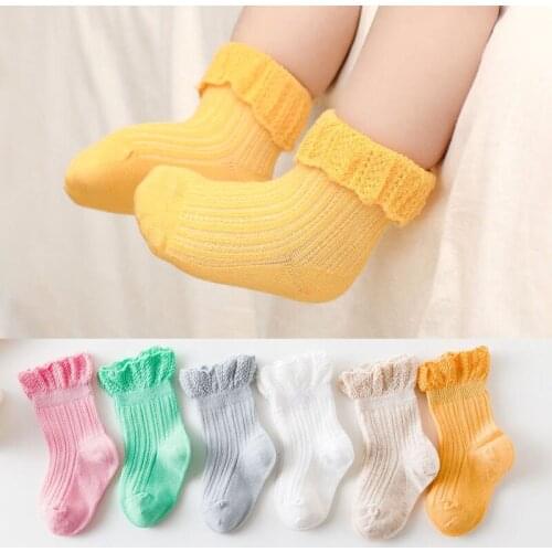 Childrens Socks Solid Striped Summer Spring baby Boy girls Newborn Baby Socks Cotton Infant Socks For Girls
