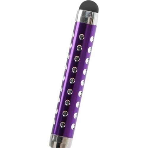 New Retractable 3-tier Capacitive Touchsreen Stylus Pen Styluses With Rhinestone for iPad Tablets DOM668