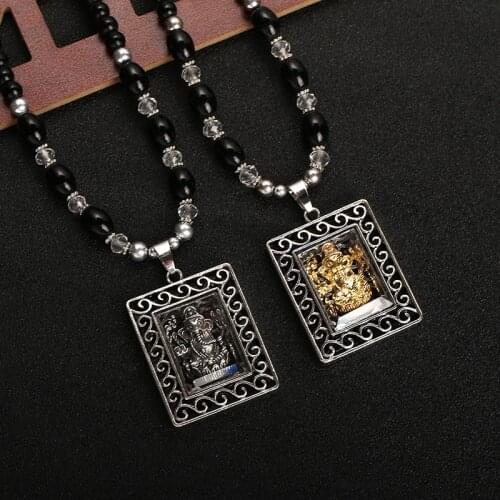 Pendant necklace charm necklace, a symbol of wealth and good luck, retro ethnic long amulet pendant auspicious elephant necklace