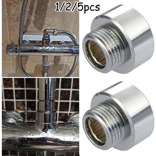 Shower Hose / Head Adaptor 3/4" Female To 1/2" Male BSP Chrome Reducer Female Hose Repair Copper Fittings For Tap Shower Faucet
