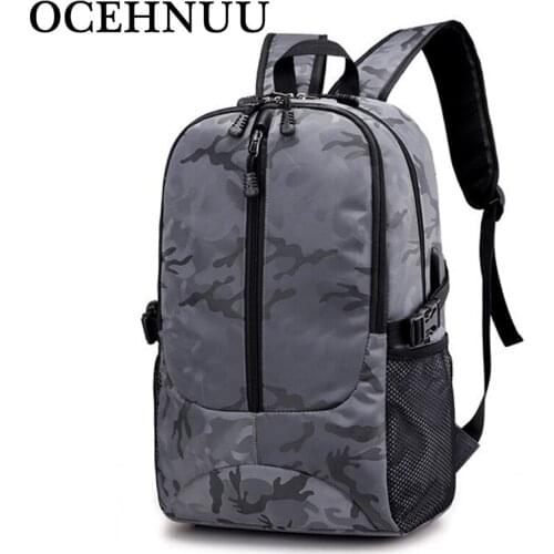 OCEHNUU USB Laptop Backpack Men Women Travel Unisex Rucksack Mens Bagpack Bag Vintage School Bag Backpacks For Teenage Casual