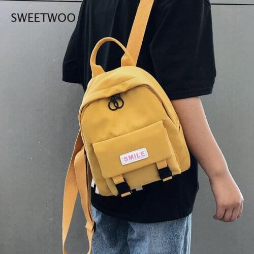 Oxford Backpack 2021 New Trend Women Backpack Wild Fashion Shoulder Bag Small Canvas Teen Girl School Bag Female