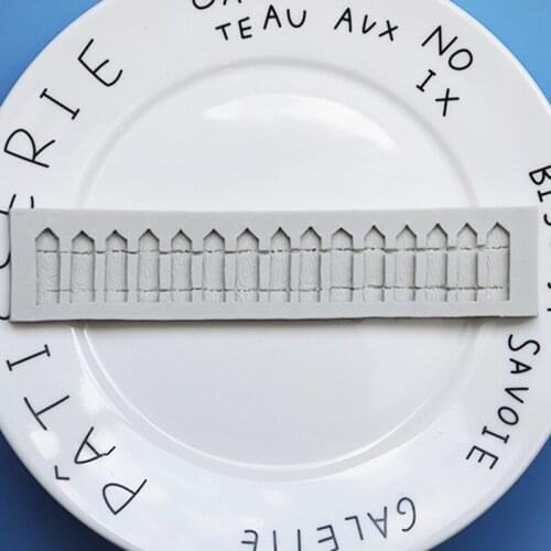 Fence Silicone Mold Cake Decoration Tools Creative Cartoon Chocolate Cake Fence Shape Mold Kitchen Accessories Silicon Moulds