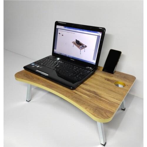 Modern Laptop Desk Atlantik Pine Gold Pvc Mdf coffe table