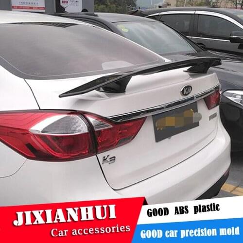 For Kia Forte Spoiler 2006-2018 K3 Forte Spoiler NTF ABS plastic Material Car Rear Wing Color Rear Spoiler