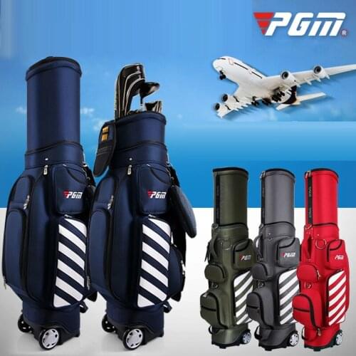 PGM Retractable Golf Bag with Wheel Waterproof Golf Bag Large Capacity Travelling Aviation Bag With Code Lock