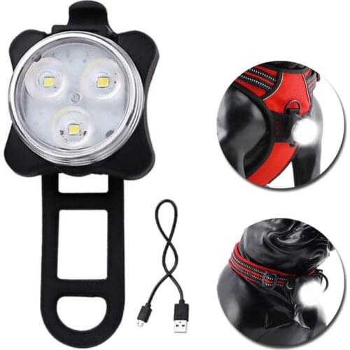 Pet Safety Dog Led Light 4 Modes USB Rechargeable Dogs Light LED Outdoor Night for Pet Collar Harness Leash Dog Accessories