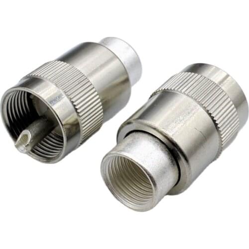 UHF PL259 male plug solder for RG8 LMR400 RG213 RG165 RG393 Coaxial cable 50-7 SL16 connector