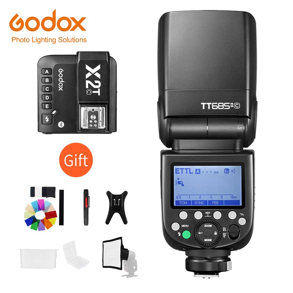 Godox TT685C/TT685N/TT685S/TT685F/TT685O 2.4G Wireless Flash Master Slave Mode 1/8000s HSS TTL Camera Flash for Canon Nikon Sony