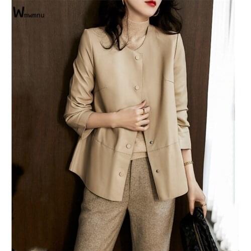 WMWMNU Women's Leather Jackets