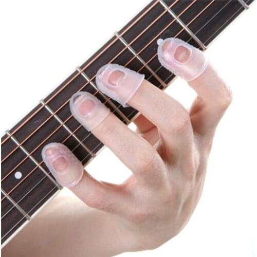 5pcs Finger Cover Anti-slip Hands Coat Relief Play Pain Gloves for Ukulele Electric Acoustic Guitar Stringed Musical Instrument