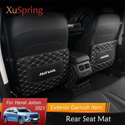 For Haval Jolion 2021 Rear Seat Front Anti-kick Protective Mat Pad Case Cover Stickers Dust-proof Car Styling