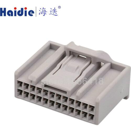 2sets 24pin auto electrical housing plug plastic wiring harness unsealed connector 6098-7061