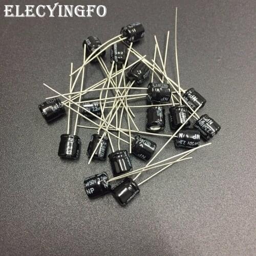 10pcs 2.2uF 50V2.2UF JAMICON NP NT Series 5x5mm 50V2.2uF Bipolar Electrolytic Capacitor