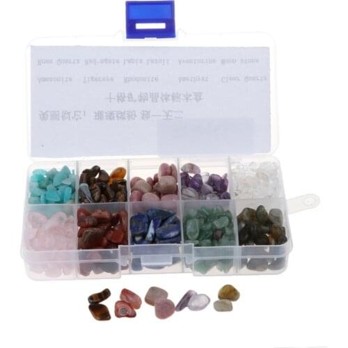 10 Kinds Geology Crystal Quartz Stone Rock & Mineral W/Index Sheet Education