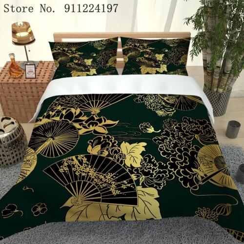 2/3PCS Traditional Bedding Set For Adult Duvet Cover Tie-Dyed Quilt Cover Black And White Bedclothes Microfiber Bed Linen Set