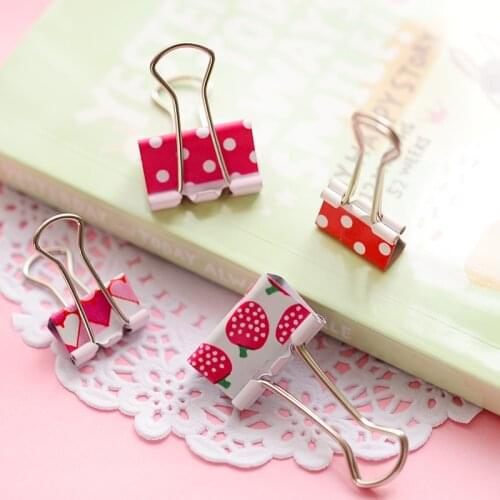 20 Pcs Metal File Paper Clips Assorted Color File Paper Arrange Storage Binder Clips Kitchen Household Office Storage Tools