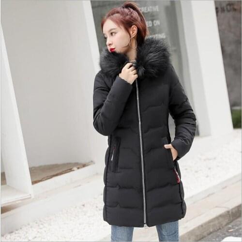 2019 Casual Winter Jacket Women Hooded Long Padded Womens Coat Outwear winter Parka Overcoat Abrigos Mujer Invierno Z171