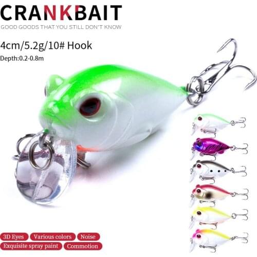 2021 Hot Sale Popper Shook Lure Hard Bait Bionic Fishing Gear 3D Eye Sea Bass Bait Crank Swing Barracuda Fishing Lure 4Cm 5.2g