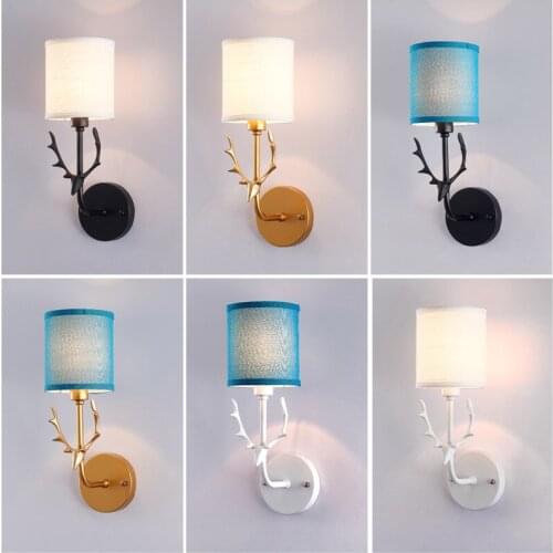 Nordice abajur hanglampen crystal lampes suspendues bedroom light rope bedroom bedside living room lampara pared wall lamp