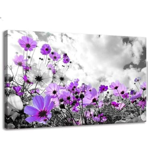 Diy Diamond Painting Modern Purple Flower Daisy Cross Stitch Full Mosaic Diamond Embroidery 5D Handmade Home Decorations A681