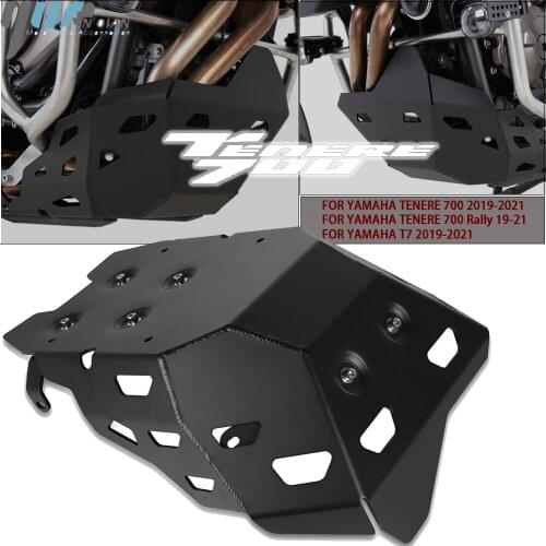 For YAMAHA T7 Rally 2019 2020 2021 Motorcycle Aluminum Skid Plate Bash Frame Guard Protection Cove Tenere700 Tenere 700 Rally