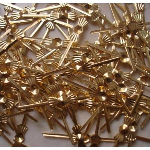 Free Shipping 1000pcs/lot ,33mm Chrome/ Gold Tie Clips, Lamp Parts Connector Metal Bowtie Butterfly For Crystal Beads Strands
