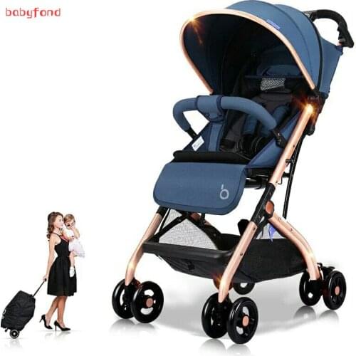 Fast free! Travel baby stroller boarding pram Super light brand baby strollers folding four wheels bebe carriage