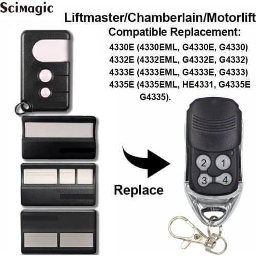 Chamberlain Liftmaster 4335E 4330E 4333E 4332E remote control 433.92mhz compatible Liftmaster 433mhz gate garage door remote
