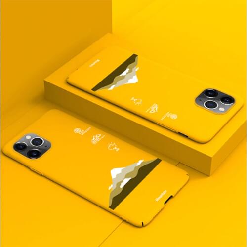 Ultra-thin Colorful Matte Hard PC Phone Case For iPhone 12 11 Pro Max XSmax XR XS X 8 7 6s 6 Plus Cute Snow Mountain Cover