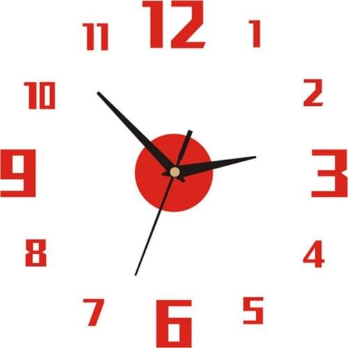 Wild Living Room Wall Stickers Home Art Clocks Simple Creative DIY Easy To Install Clock