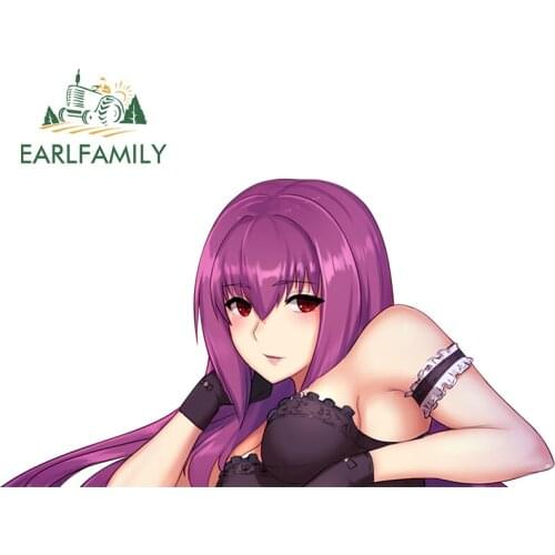 EARLFAMILY 13cm x 7.2cm for Fate Grand Order Scathach Lancer Laptop Decal Motorcycle Refrigerator Car Stickers Windows Graphics
