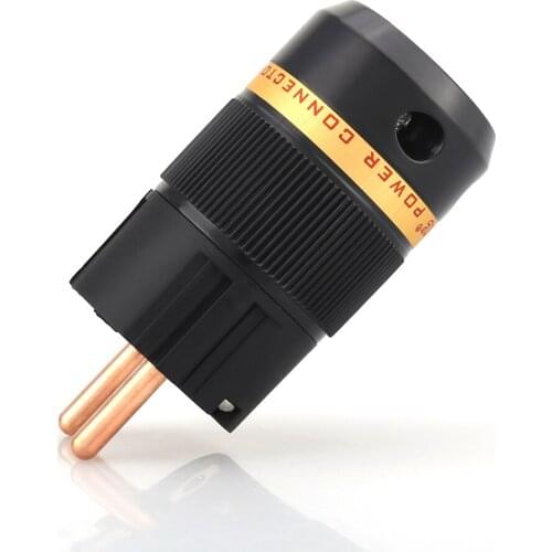 Viborg VE501 Pure Copper European Power connector Plug Type Schuko Power Plug Hifi
