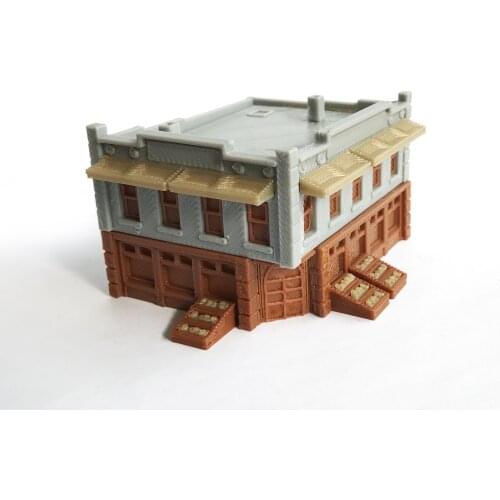 Outland Models City Grocery Store / Shop (Corner) N Scale 1:160 Train Railroad