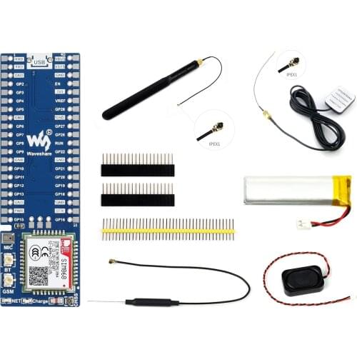SIM868 GSM/GPRS/GNSS Module for Raspberry Pi Pico,Bluetooth Connection,Supports 2G Communication,Phone Call,SMS,GNSS Positing