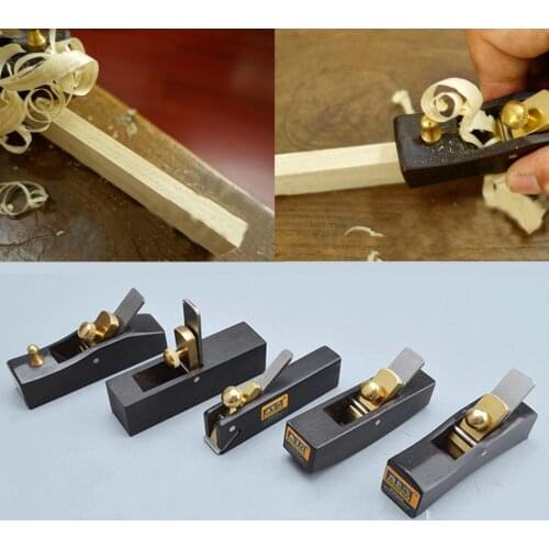 5 pcs Set DIY Mini Hand Planes Carpentry Carpenter Ebony Joinery Woodworking Tools